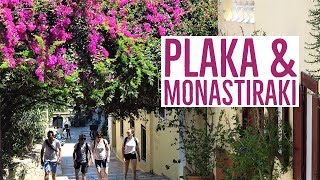 PLAKA amp MONASTIRAKI  Dine amp Shop  Athens Greece [upl. by Hgieliak]