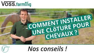 Comment installer une clôture saisonnière pour chevaux [upl. by Aokek]