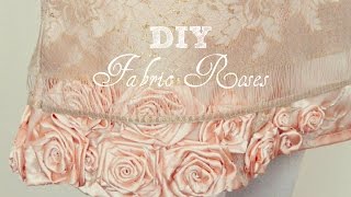 DIY How to Make Fabric Roses [upl. by Perceval267]