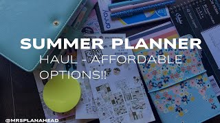 Affordable Planner supply haul NEW Summer collection [upl. by Nohsram]