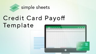 Credit Card Payoff Calculator Excel Template StepbyStep Video Tutorial by Simple Sheets [upl. by Ellehcirt986]