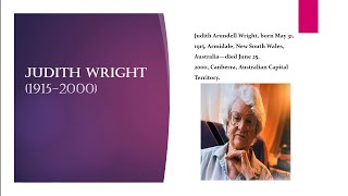 Judith wright biography [upl. by Amek]