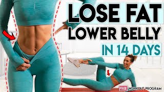 LOSE LOWER ABS FAT in 14 Days  5 minute Home Workout Program [upl. by Estren]