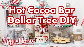 Hot Chocolate Bar DIY  DOLLAR TREE  Christmas Crafts DIY [upl. by Eetnod]