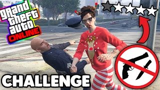 Gta 5 Online ITA  4 Stelle di polizia senza armi  Challenge [upl. by Connie]