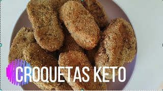 Cómo hacer croquetas keto  cetogénicas Muy bajas en carbohidratos [upl. by Putnam]