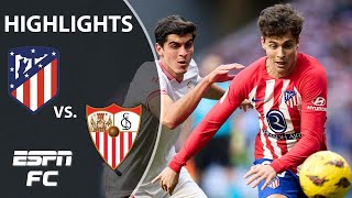 Atletico Madrid vs Sevilla  LALIGA Highlights  ESPN FC [upl. by Saidnac134]