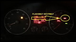 Brake Light Flashing and Beeping Volkswagen Jetta Golf Passat [upl. by Eldrid408]