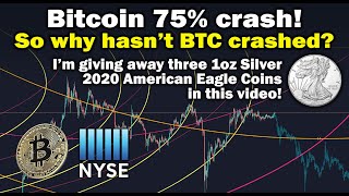 Bitcoin amp NYSE will crash soon 2020 Price targets as low as 1300 before next bull run in 2021 TA [upl. by Alauqahs]