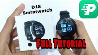 FitPro Tutorial  D18 FitPro Smart Watch Full Tutorial Video  How To SetUp FitPro Smart Watch [upl. by Erialb467]