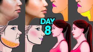 FACE LIFT  DOUBLE CHIN  2IN1 FACE WORKOUT [upl. by Anilocin340]