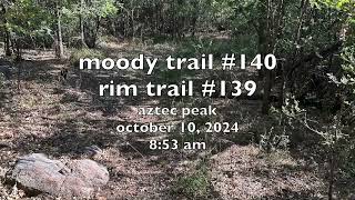 Rim Trail 139 to Devils Chasm via Moody Trail 140 101024 [upl. by Weig]