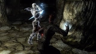 Vampire Infested Cave  Skyrim Dawnguard Gameplay Xbox 360 [upl. by Kenyon]