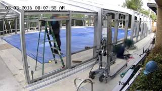 Pool Enclosure Time Lapse Video [upl. by Oys719]