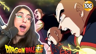 DRAGON BALL SUPER Episode 106 REACTION  DBS [upl. by Eenaj]