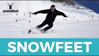 Snowfeet  Skates for Snow  New Booming Winter Sport [upl. by Larianna]