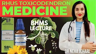 Rhus toxicodendron BHMS lecture video  Rhus tox homeopathic medicine lecture  Johari BHMS [upl. by Nahtaoj334]