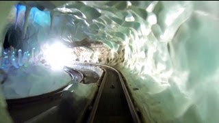 Matterhorn Bobsleds HD POV Disneyland Roller Coaster 2013 Both Sides Anaheim California [upl. by Dion817]