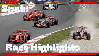 F1 2007 Spanish Grand Prix Extended Race Highlights Round 4 [upl. by Gareth]