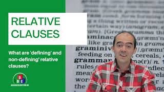 Defining and NonDefining Relative Clauses [upl. by Yniattirb]