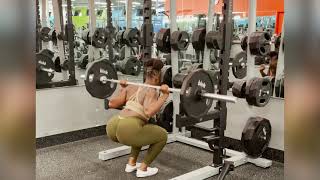 Narrow Stance Barbell Squats Gym [upl. by Eilac]