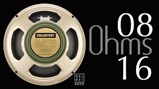 Celestion Greenback G12M 16 Ohms VS 08 Ohms [upl. by Trinity]