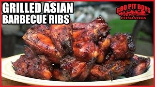 How to Grill Asian Style BBQ Ribs  Recipe [upl. by Suirradal]