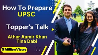 Toppers Talk By IAS Tina Dabi amp Athar Aamir Khan  How To Prepare For UPSC [upl. by Nylsej]