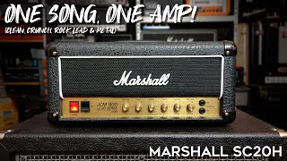 Marshall JCM 800 Studio SC20H clean crunch rock leads amp metal [upl. by Emerick]