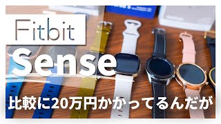 Fitbit Sense レビュー  個人的に2020年のベストスマートウォッチをApple Watch Galaxy Watch VENUなどと比較！ [upl. by Ynhoj]