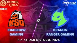 KSG VS DRG  King Pro League Summer 2024  Game 1 [upl. by Dlonyar]