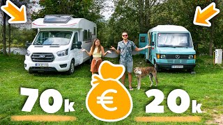 👉50000€ separan estas dos camper 😳 ¿Qué las diferencia 💶 Autocaravana o Furgoneta ¿QUÉ ES MEJOR [upl. by Elleiand]