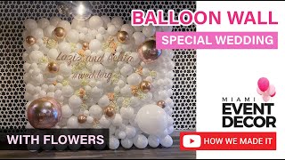 Wedding Balloon Wall  Balloon Wall Tutorial [upl. by Niowtna]