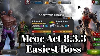 Mcoc Act 833 Easiest Boss 🔥 [upl. by Cathryn]