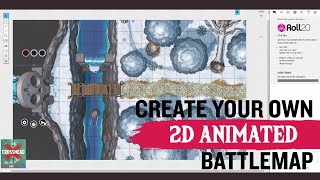 Your own 2D Animated Battlemap with DungeonDraft and Roll20 [upl. by Heyes490]