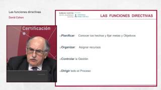 Las funciones directivas [upl. by Enelear136]