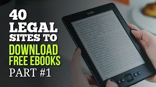 40 Legal Sites to Download Free Ebooks  Part 1 [upl. by Lamarre507]