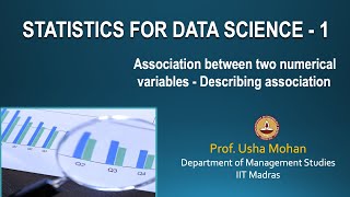 Lecture 44  Association between two numerical variables  Scatterplot [upl. by Myrwyn]