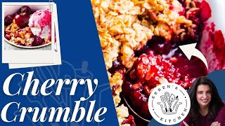 How To Make A super simple and Delicious Cherry Crumble Pie [upl. by Yellac]