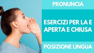 Corso di Dizione Esercizi sulla E aperta e chiusa  Come si pronuncia [upl. by Lyall]