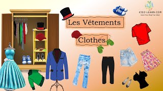 Learn French  Les Vêtements  Clothes vocabulary in French [upl. by Daniell]