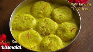 Rasmalai recipe in telugu with Real TipsampTricksrasmalai recipe by vismai food How to make rasmalai [upl. by Ennairrek]