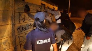 South African police crackdown on gangs [upl. by Eeuqram]