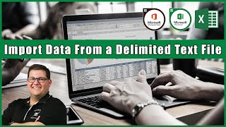 Excel 2016 Exam 77727  Import Data From a Delimited Text File [upl. by Kancler]