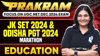 Marathon JK SET amp Odisha PGT 2024  Research Aptitude  UGC NET Education  Dr Priyanka Sharma [upl. by Netsrak618]