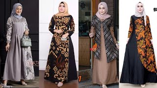 MODEL GAMIS BATIK KOMBINASI TERBARU [upl. by Nelaf]