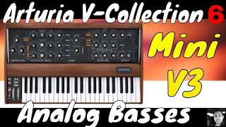 Arturia V Collection 6  Mini V3  Analog Basses [upl. by Ennayhs]