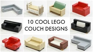 10 LEGO Couch Ideas Anyone Can Make [upl. by Verlie]