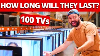 Our Biggest Test Yet Longevity Testing of 100 TVs [upl. by Cinnamon]