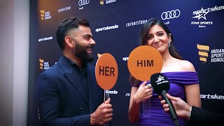 Indian Sports Honours 2023  Couple goals from Virat Kohli amp Anushka Sharma [upl. by Mollie]